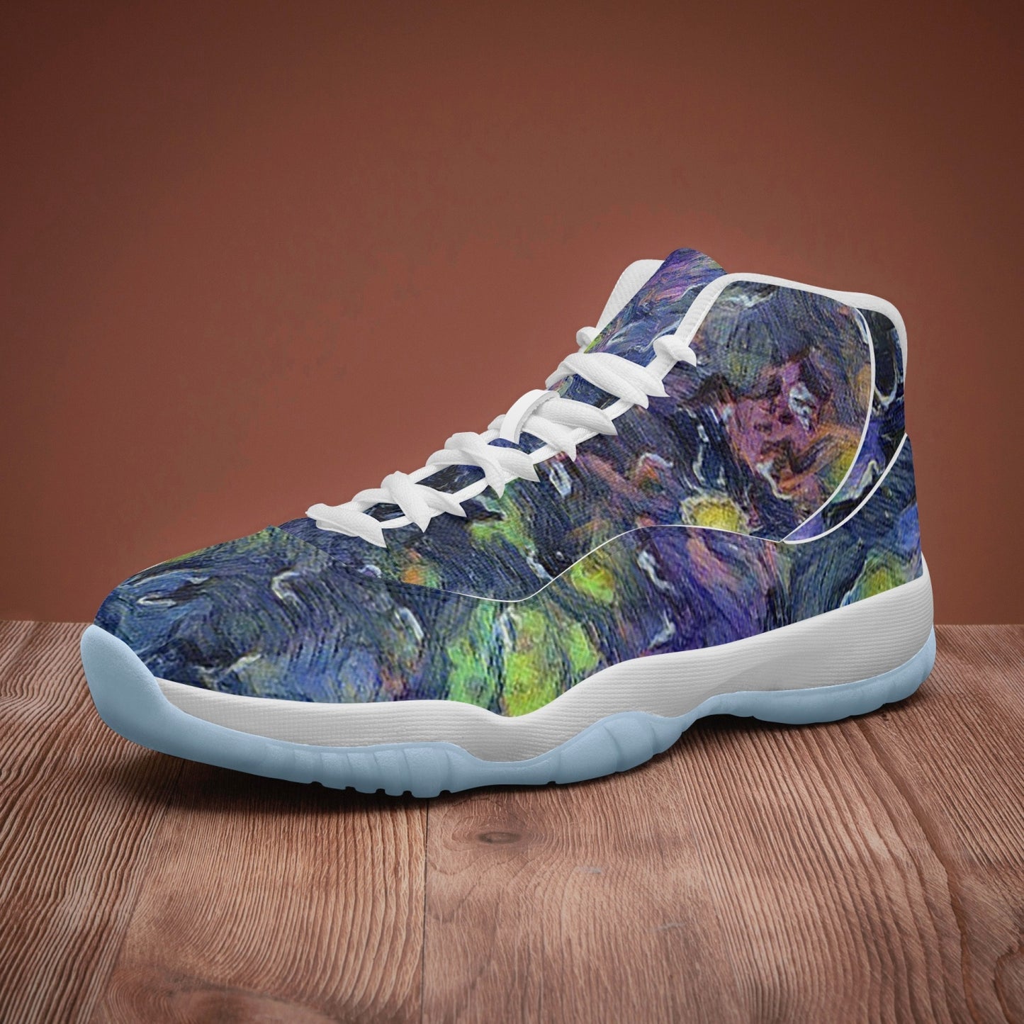 Space Storm AJ11 Basketball Sneakers -Blue Sole