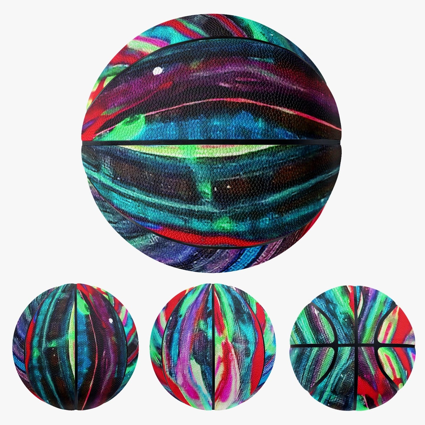 Rainbow Drip Basketball - Eight Panel Printed