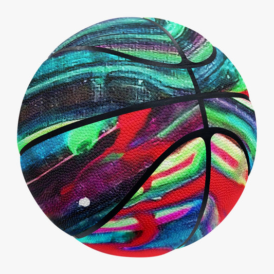 Rainbow Drip Basketball - Eight Panel Printed