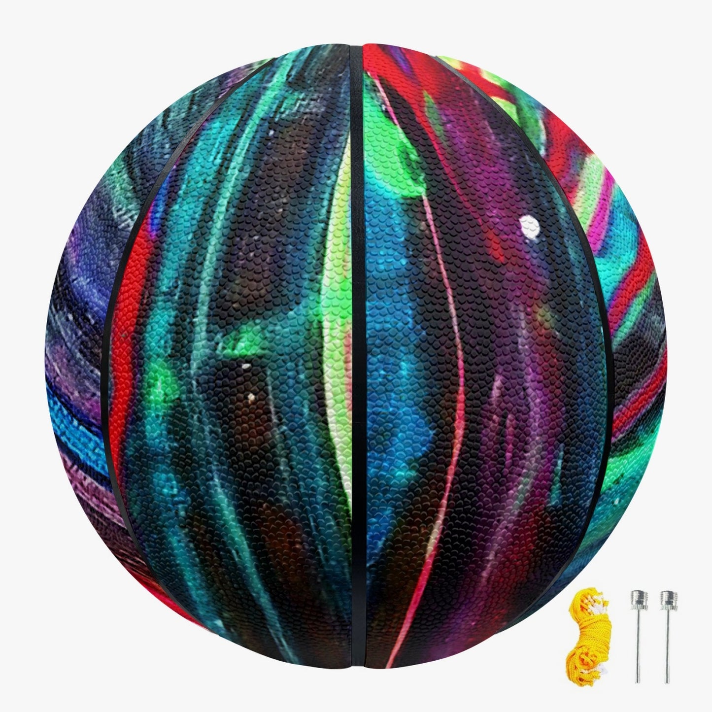 Rainbow Drip Basketball - Eight Panel Printed