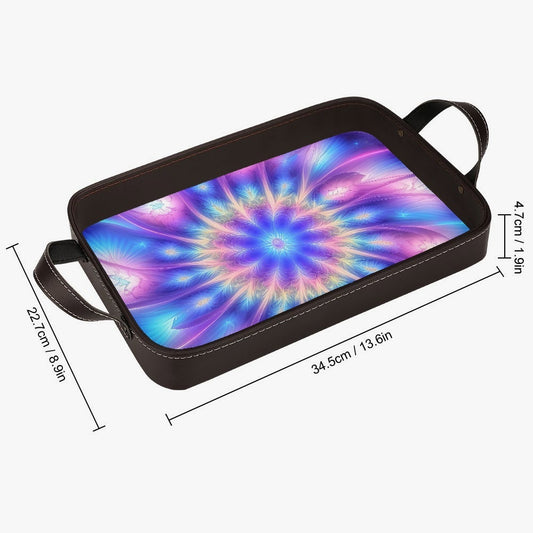 Ascension Tie-Dye PU Leather Tray