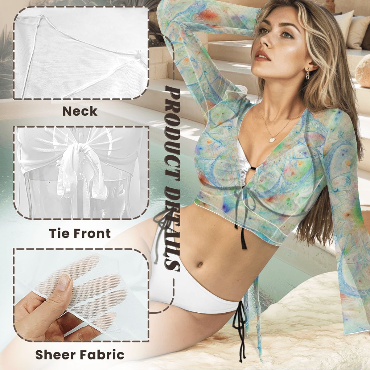 Ascension Light Swimsuit Cardigan Top