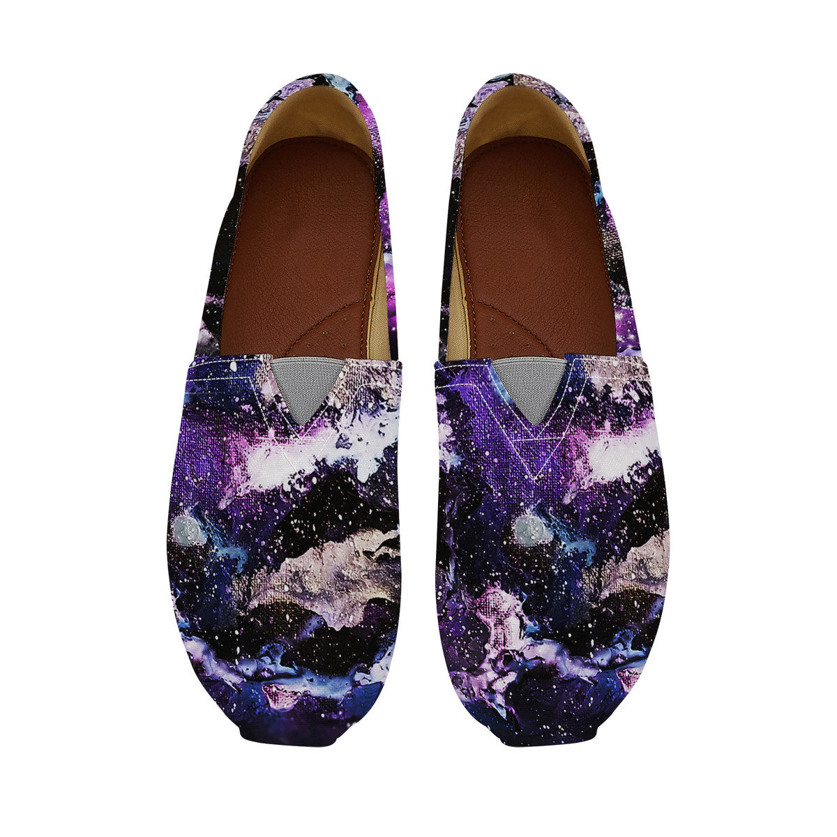 Purple/Blue Galaxy Canvas Flats