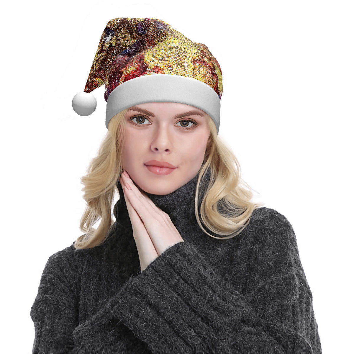 Heaven Meets Universe Adult Glowing Plush Christmas Hat