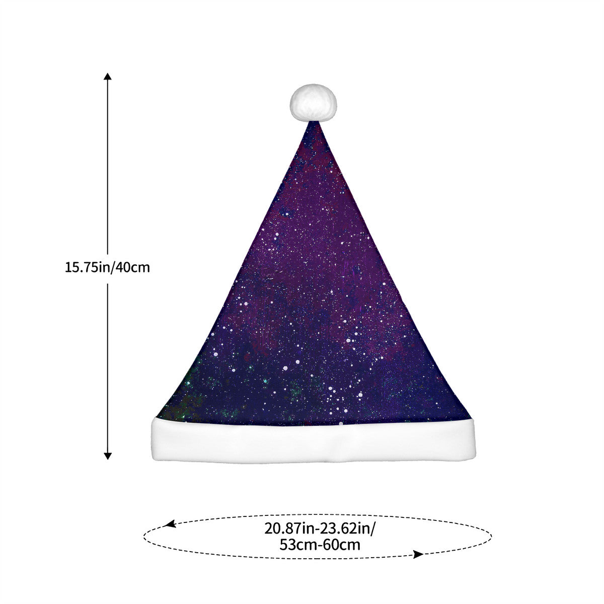 Galactic Atmosphere Adult Glowing Plush Christmas Hat