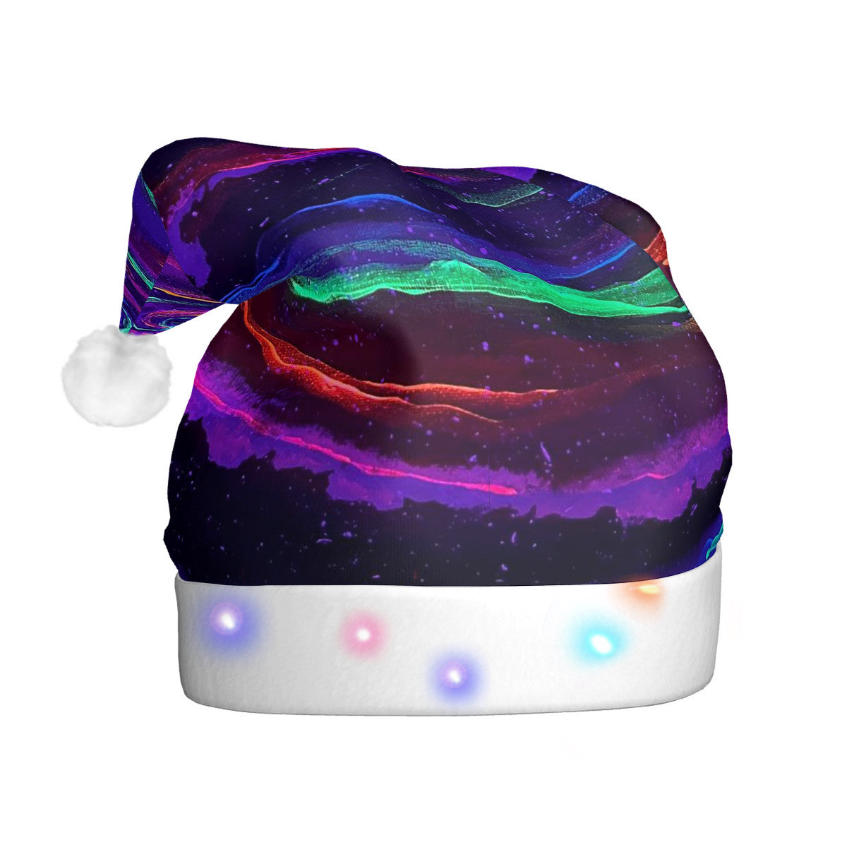 Galactic Rabbit Hole Adult Glowing Plush Christmas Hat