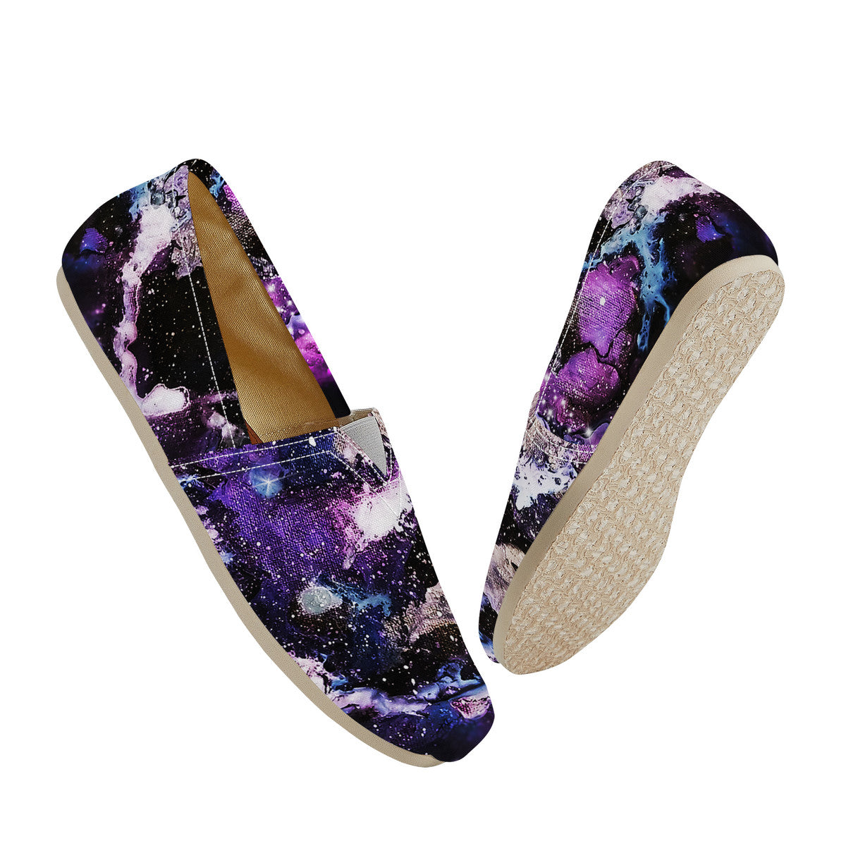 Purple/Blue Galaxy Canvas Flats