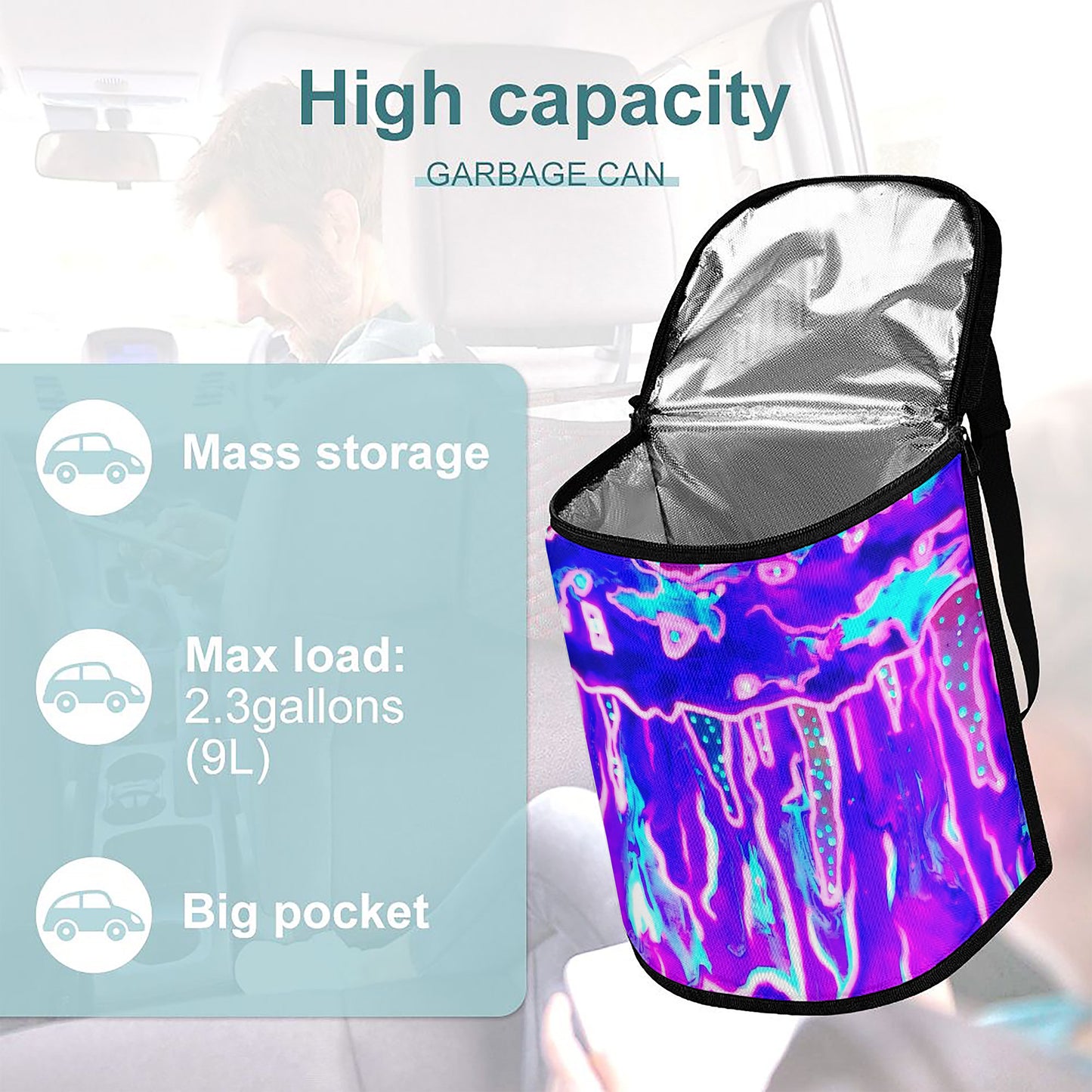 Mystic Cave Car Garbage Storage Bag