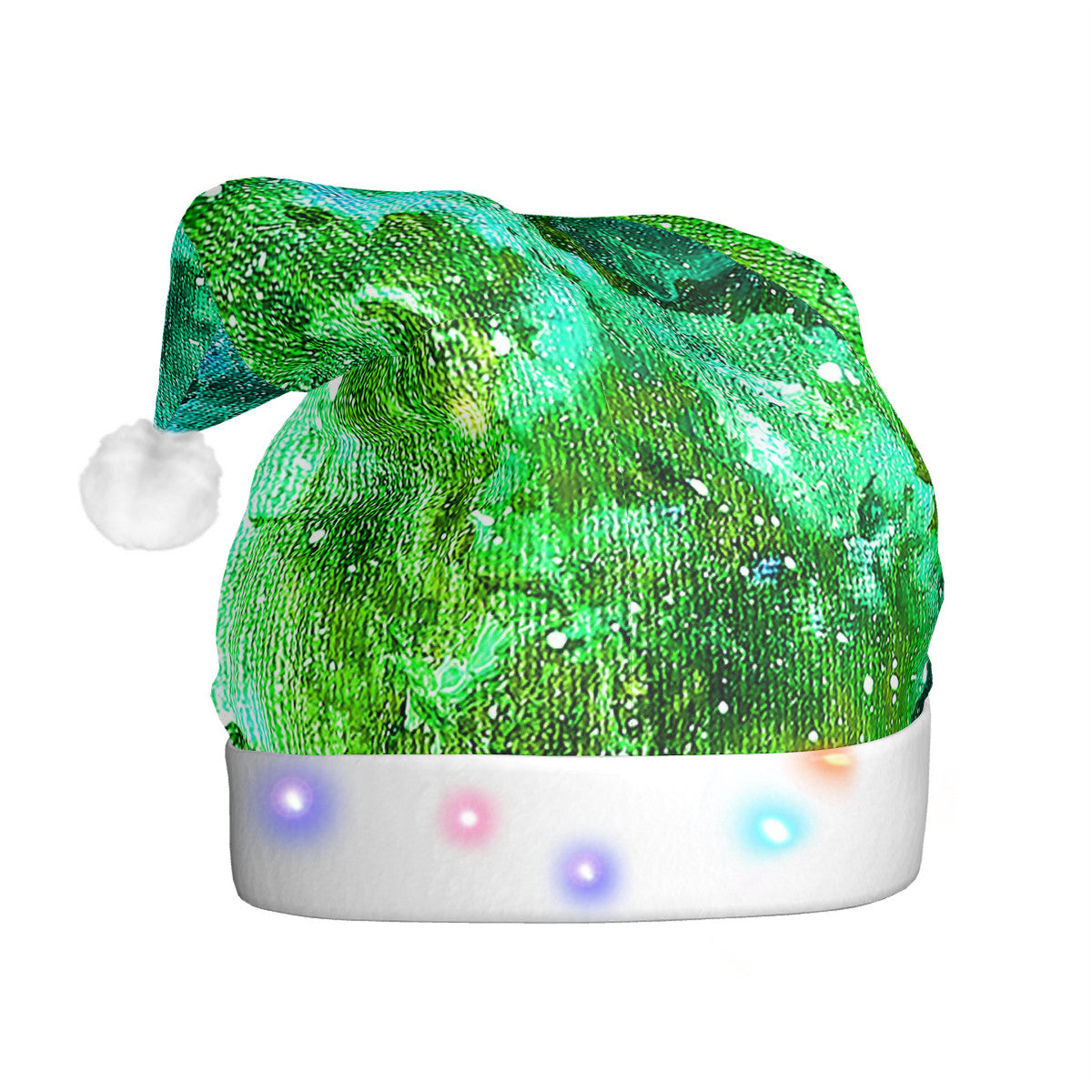 Galactic Love Adult Glowing Plush Christmas Hat