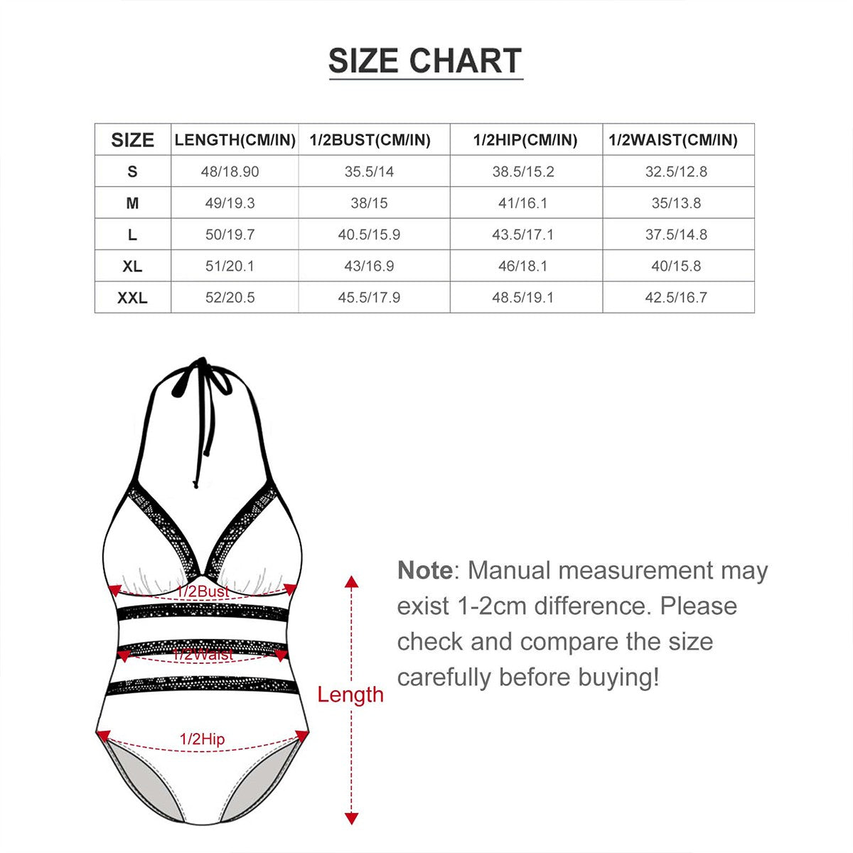Ascension Halter One Piece Swimsuit Women Customized Services