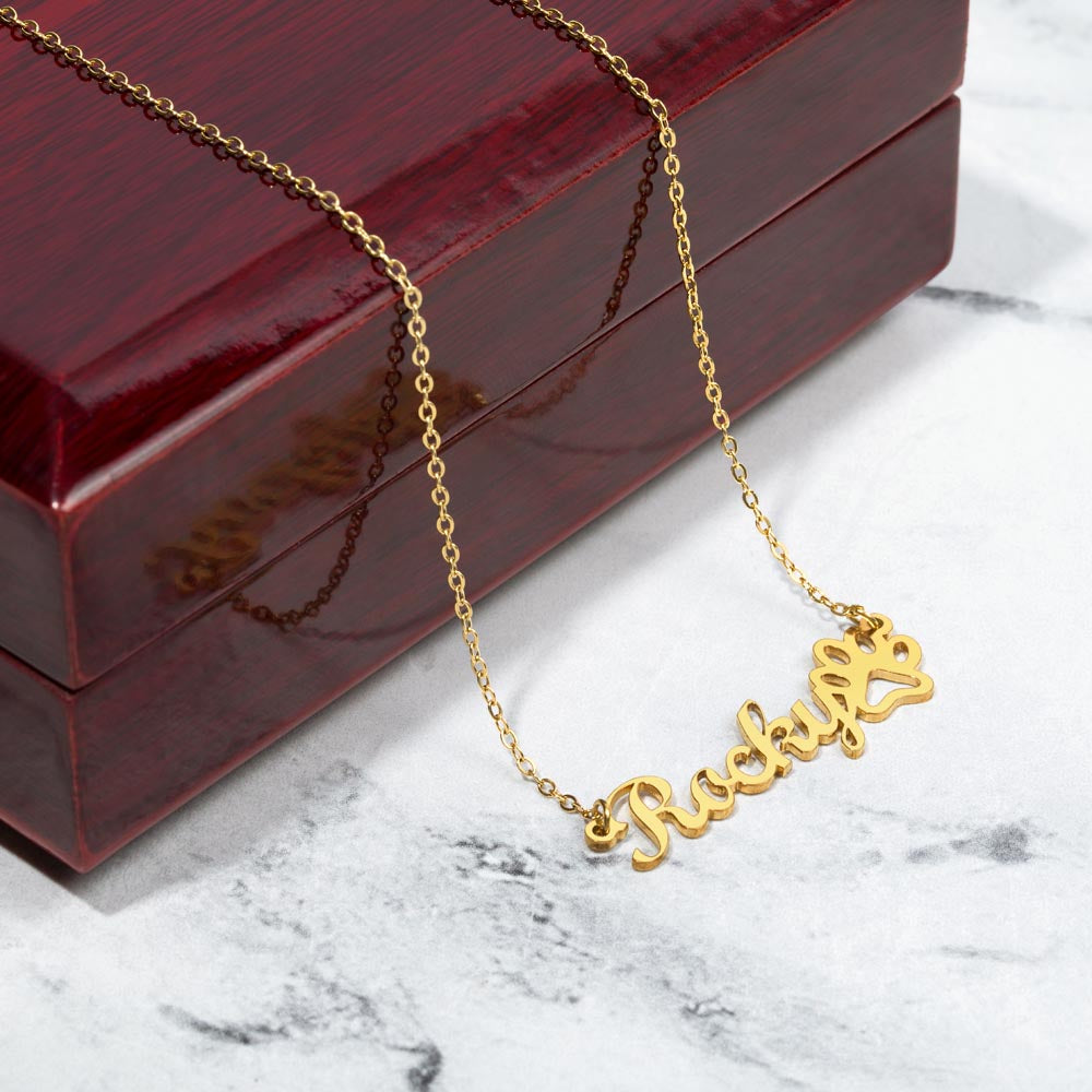 Custom Pet Name Necklace