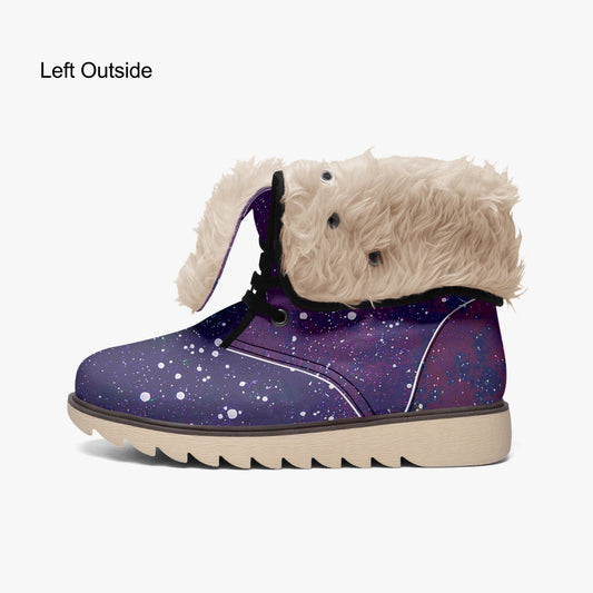 Galactic Atmosphere Cotton-pad Fur Lining Boots