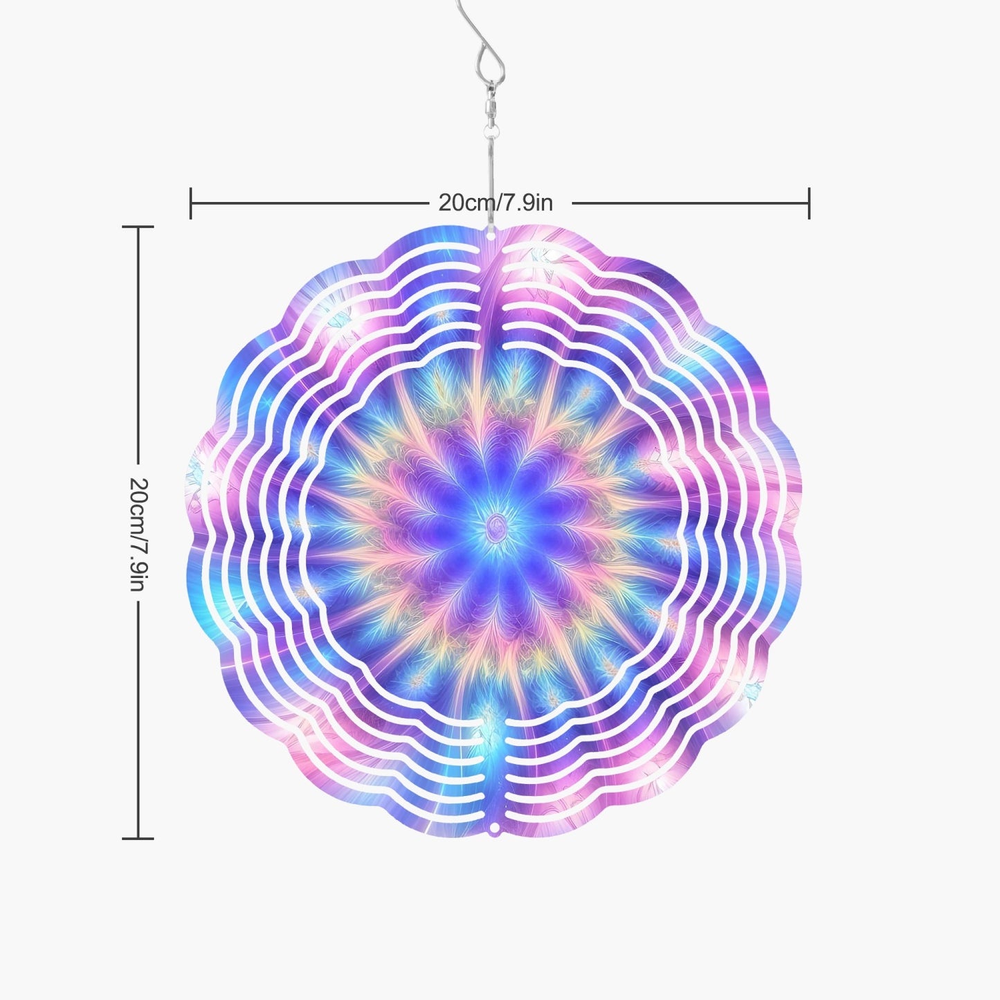 Ascension Tie-Dye Flower Wind Spinner