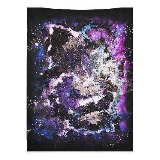 Purple/Blue Galaxies Tapestries