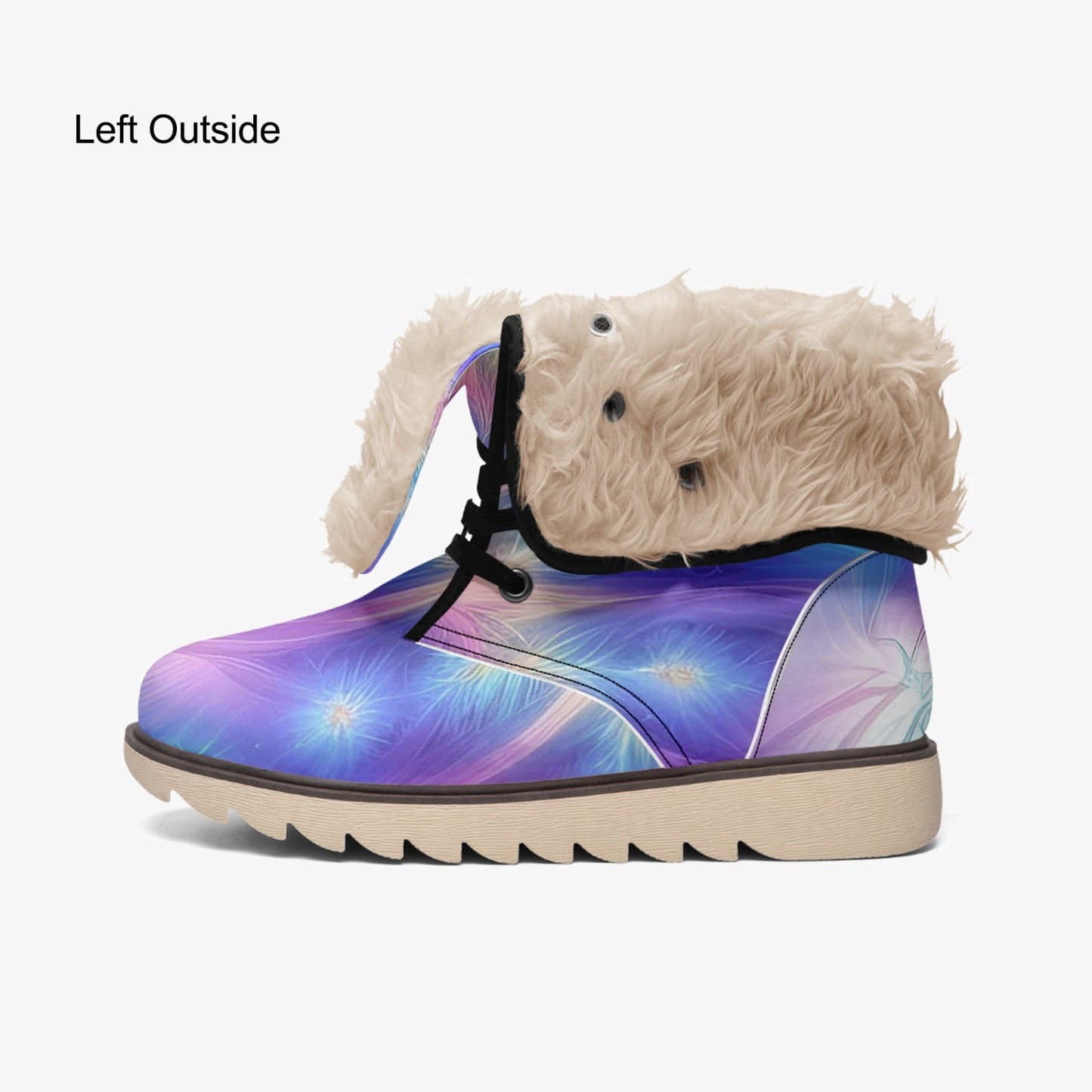 Ascension Tie-Dye Cotton-pad Fur Lining Boots