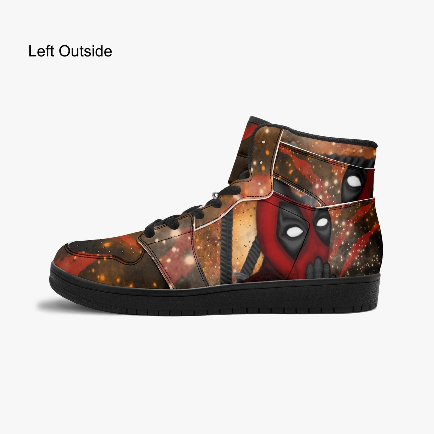 Deadpool Black-sole AJ High Top Sneakers