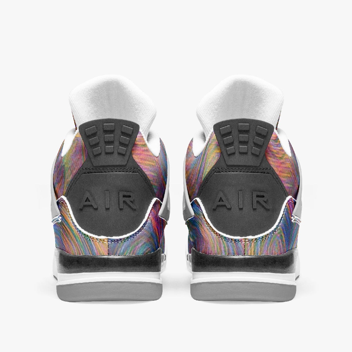 Neon Whispers AJ4 Basketball Sneakers -Grey Sole