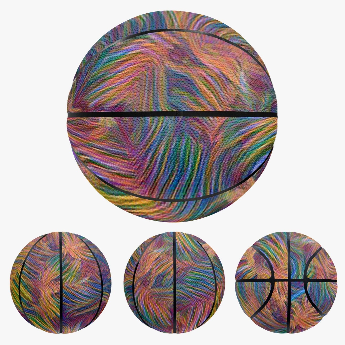 Colorful Whispers Basketball - Eight - Panel Printed