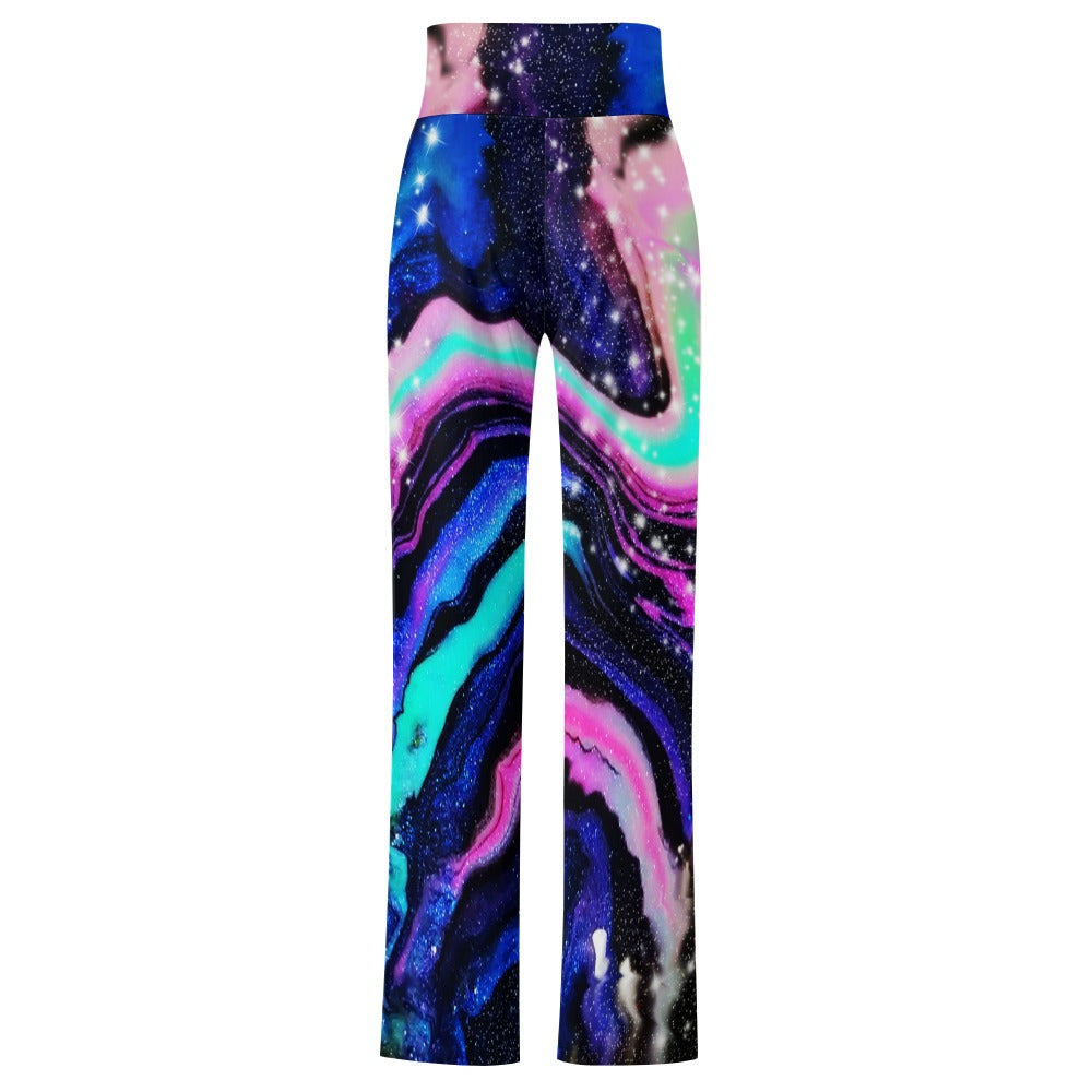 Galactic Beauty Straight Lace-Up Yoga Pants