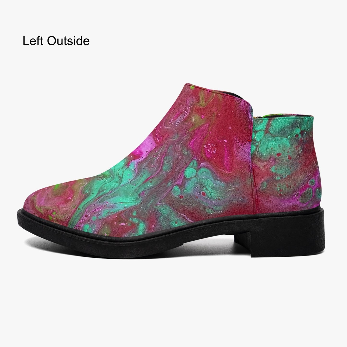 Liquid Galaxy Fashion Zipper Boots