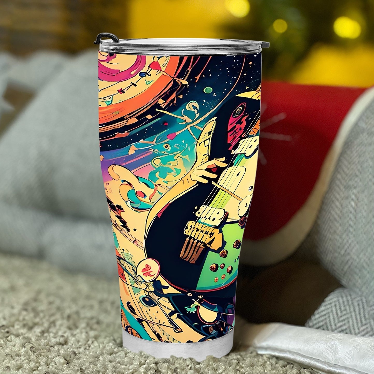 Rockin Guitar 30oz Curve Tumbler