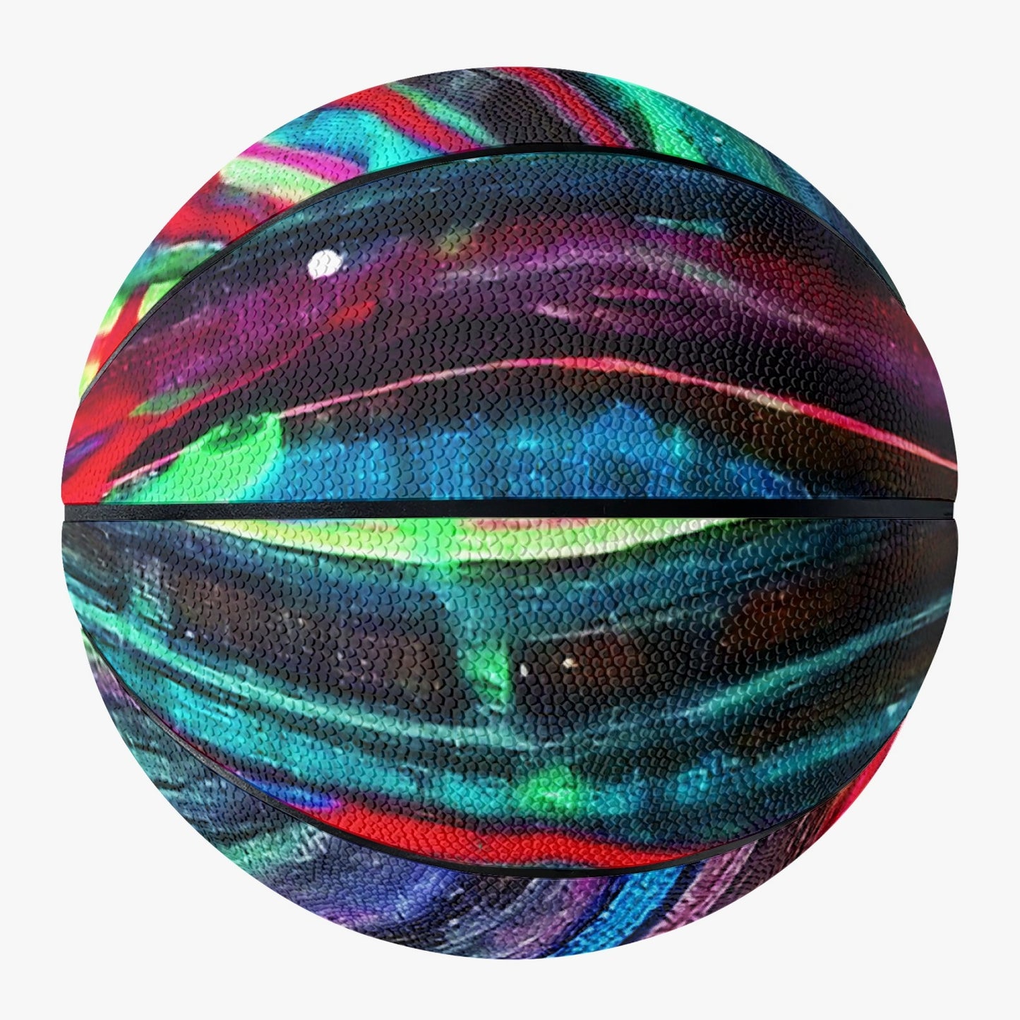 Rainbow Drip Basketball - Eight Panel Printed