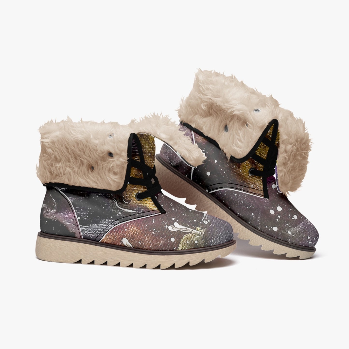 Galactic Clouds Cotton-pad Fur Lining Boots