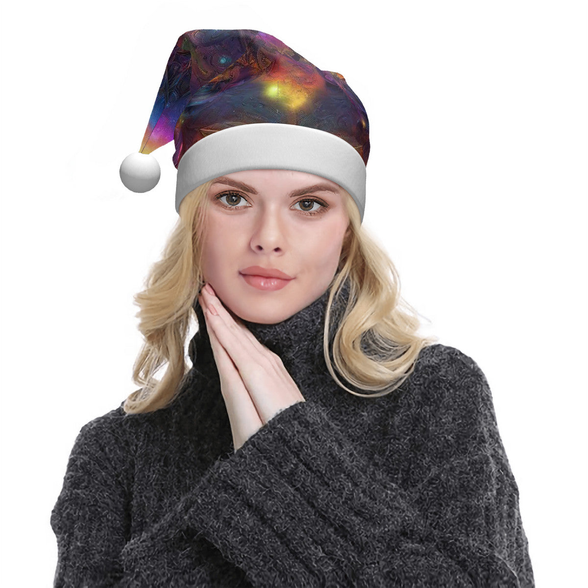 Ascension Adult Glowing Plush Christmas Hat