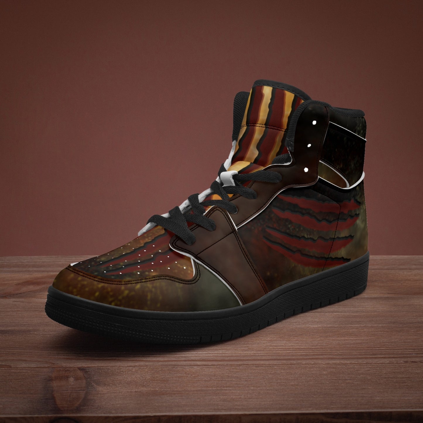 Deadpool/Wolverine Black-sole AJ High Top Sneakers