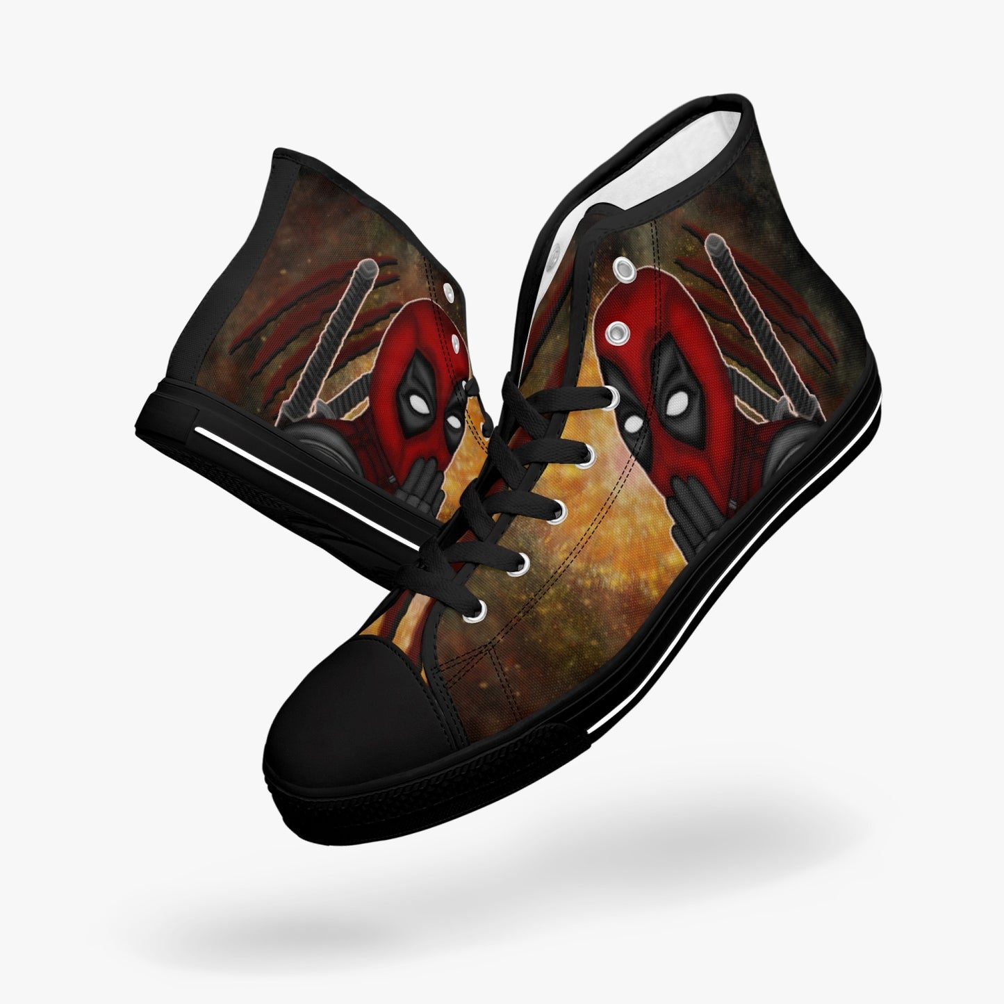 Deadpool/Wolverine High-top Canvas Shoes - Tongue Printable