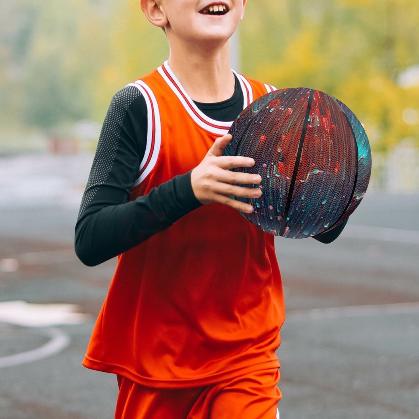 Galactic Explosion Basketball - Eight Panel Printed