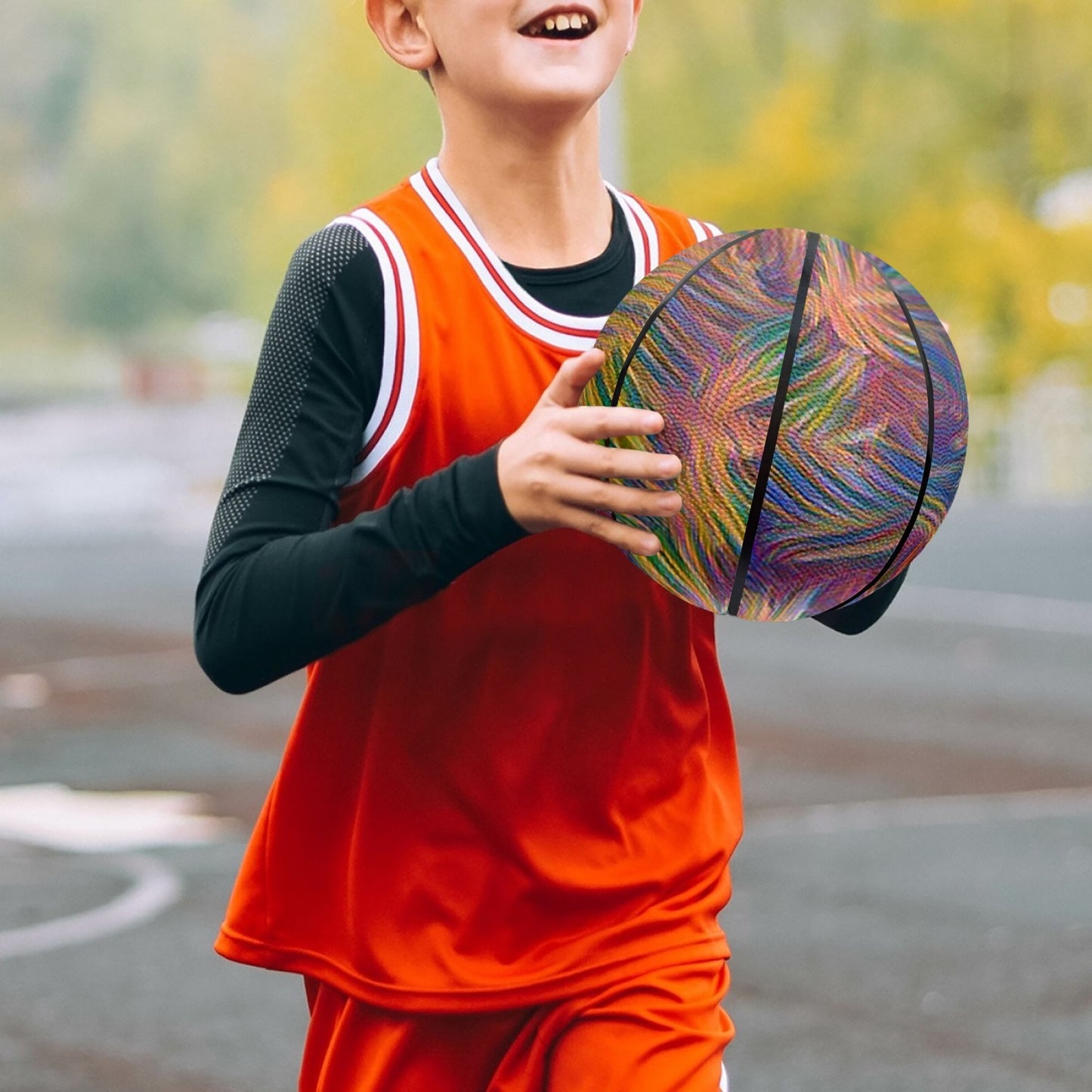 Colorful Whispers Basketball - Eight - Panel Printed