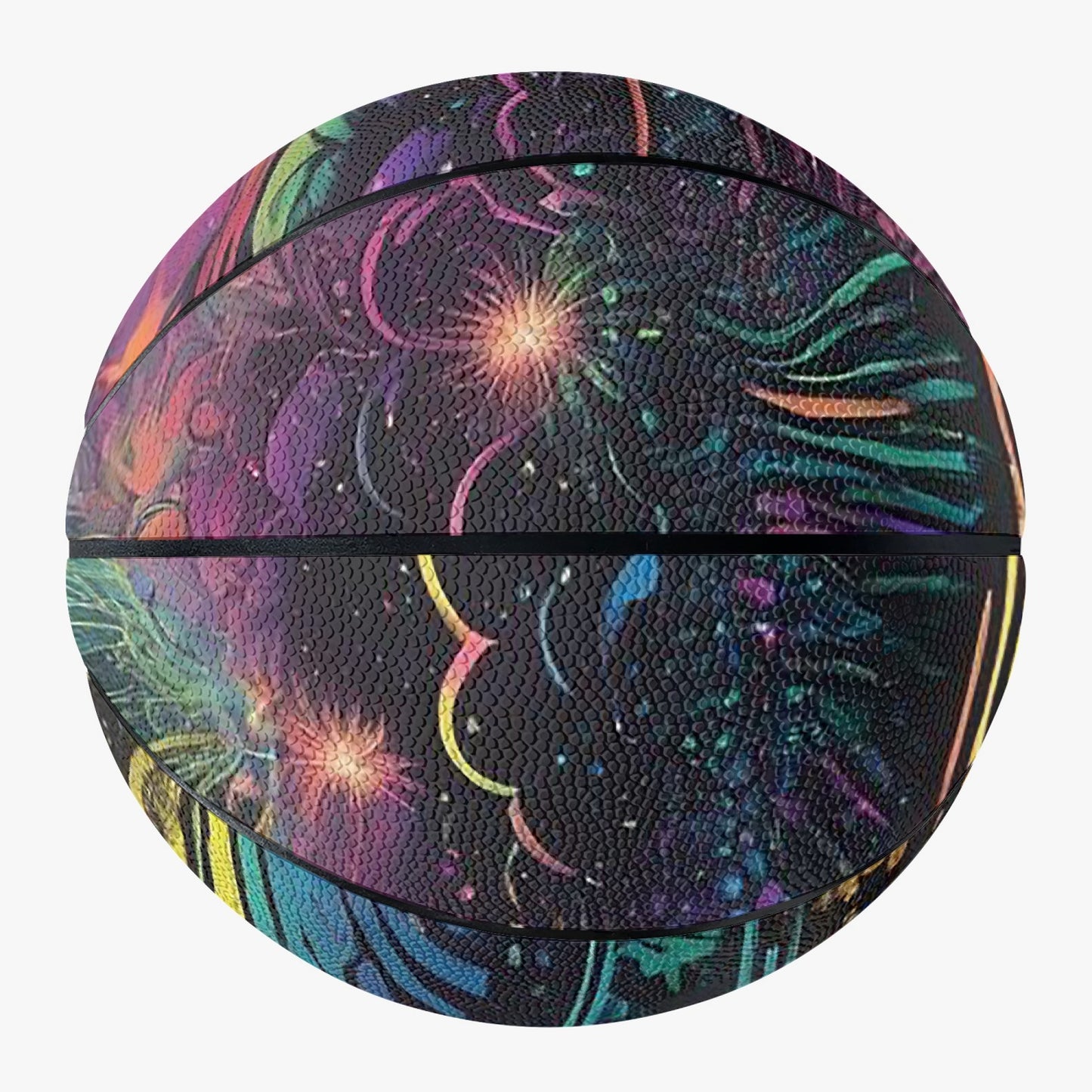 Psychedelic Explosion Basketball - Eight Panel Printed