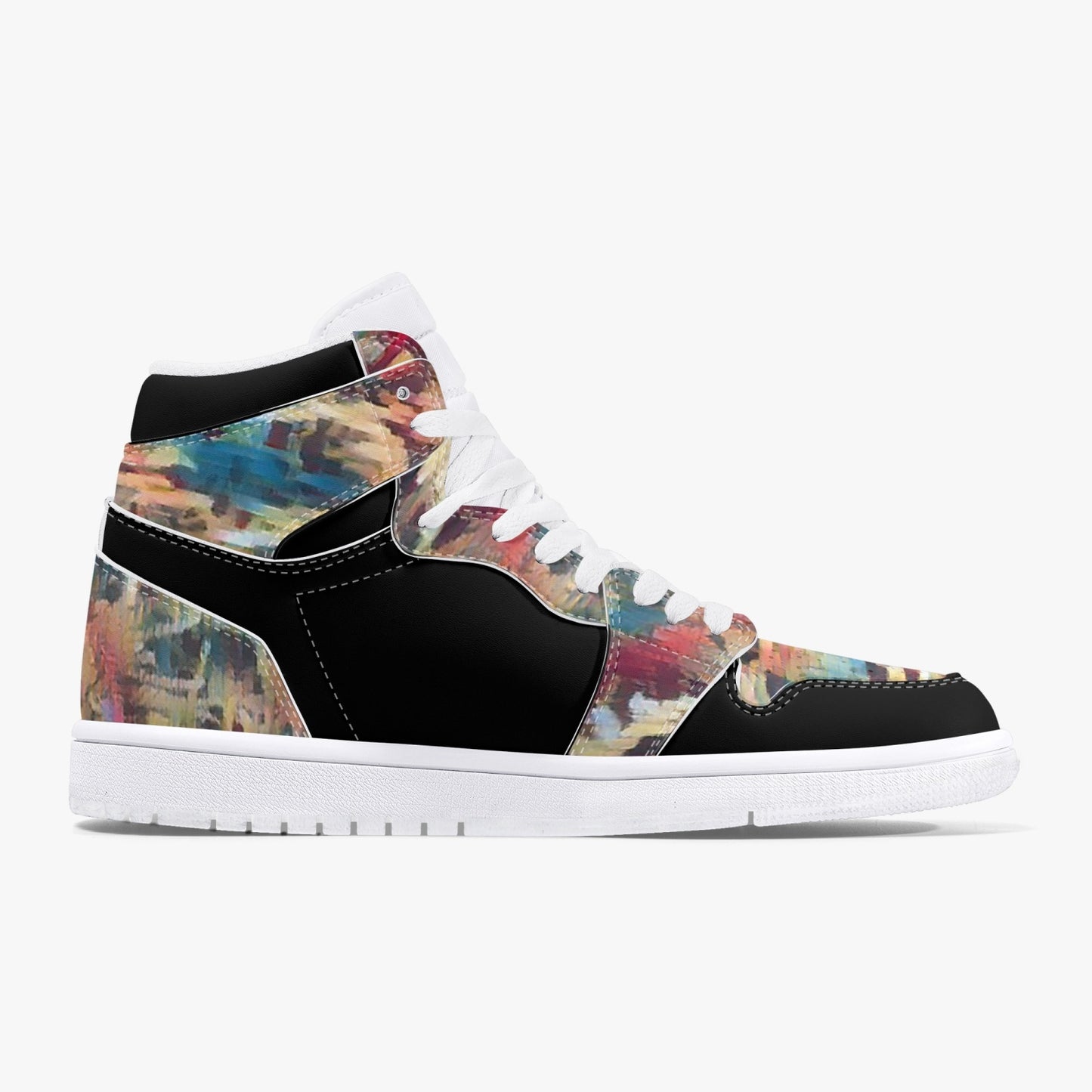 chill Vibes High-Top Leather Sneakers - White