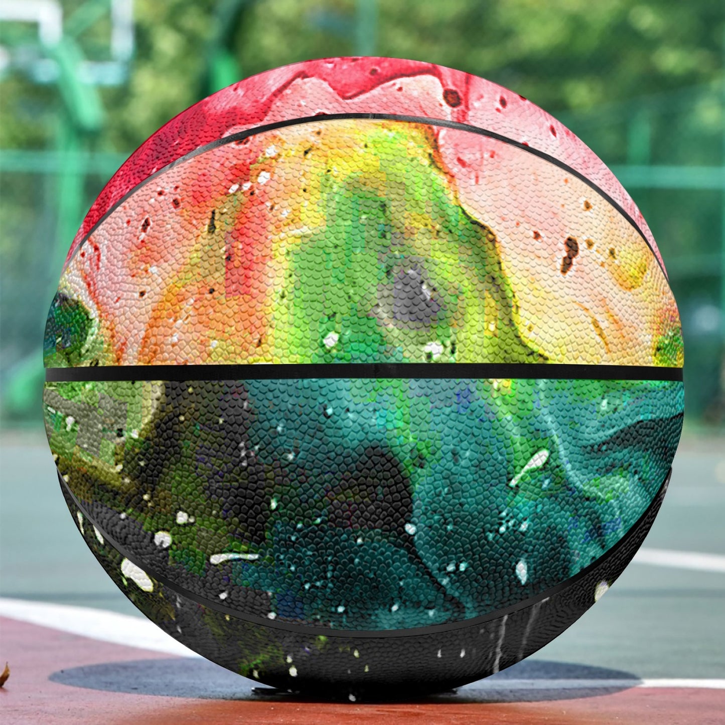 Galactic Fire Basketball - Eight Panel Printed