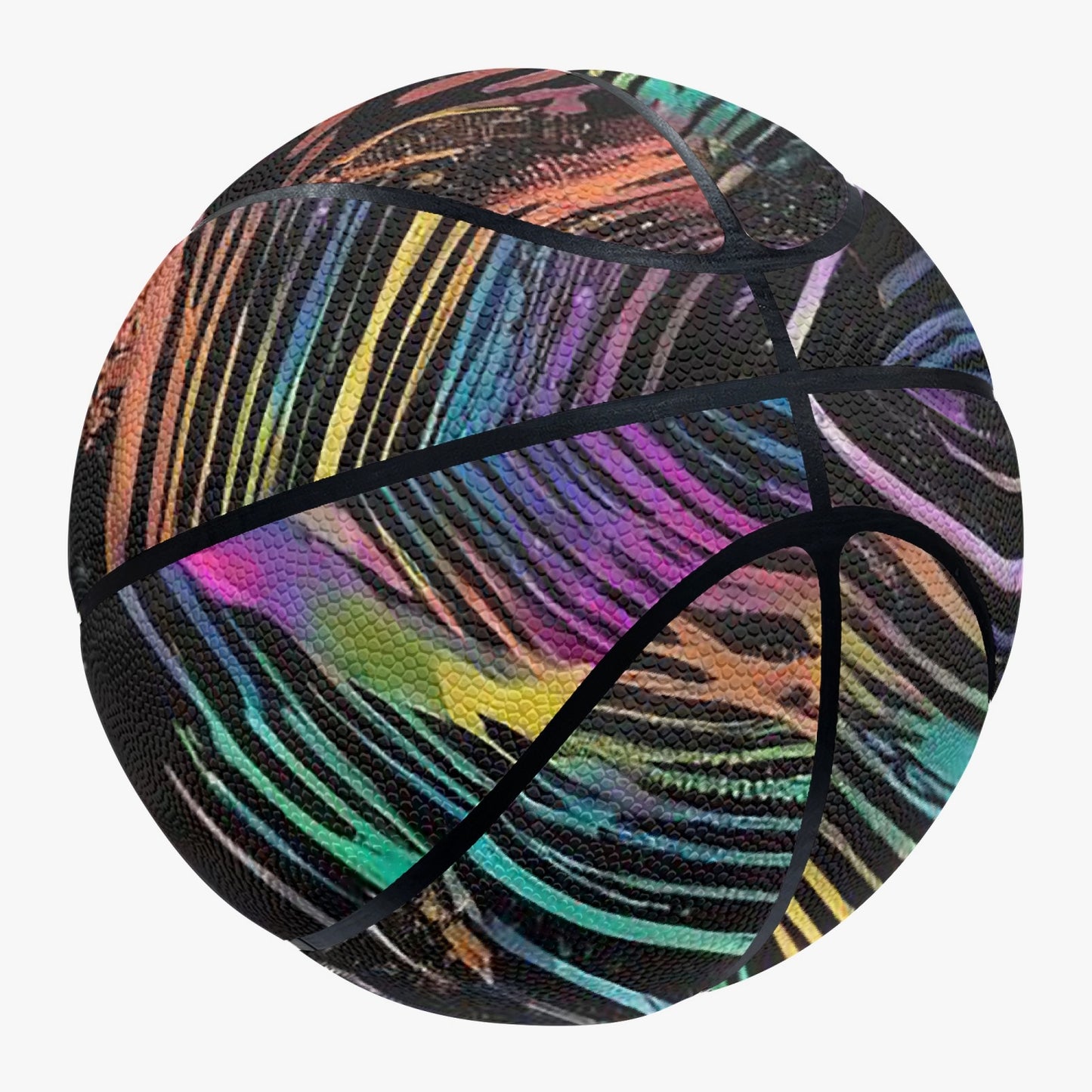 Psychedelic Spiral Basketball - Eight Panel Printed