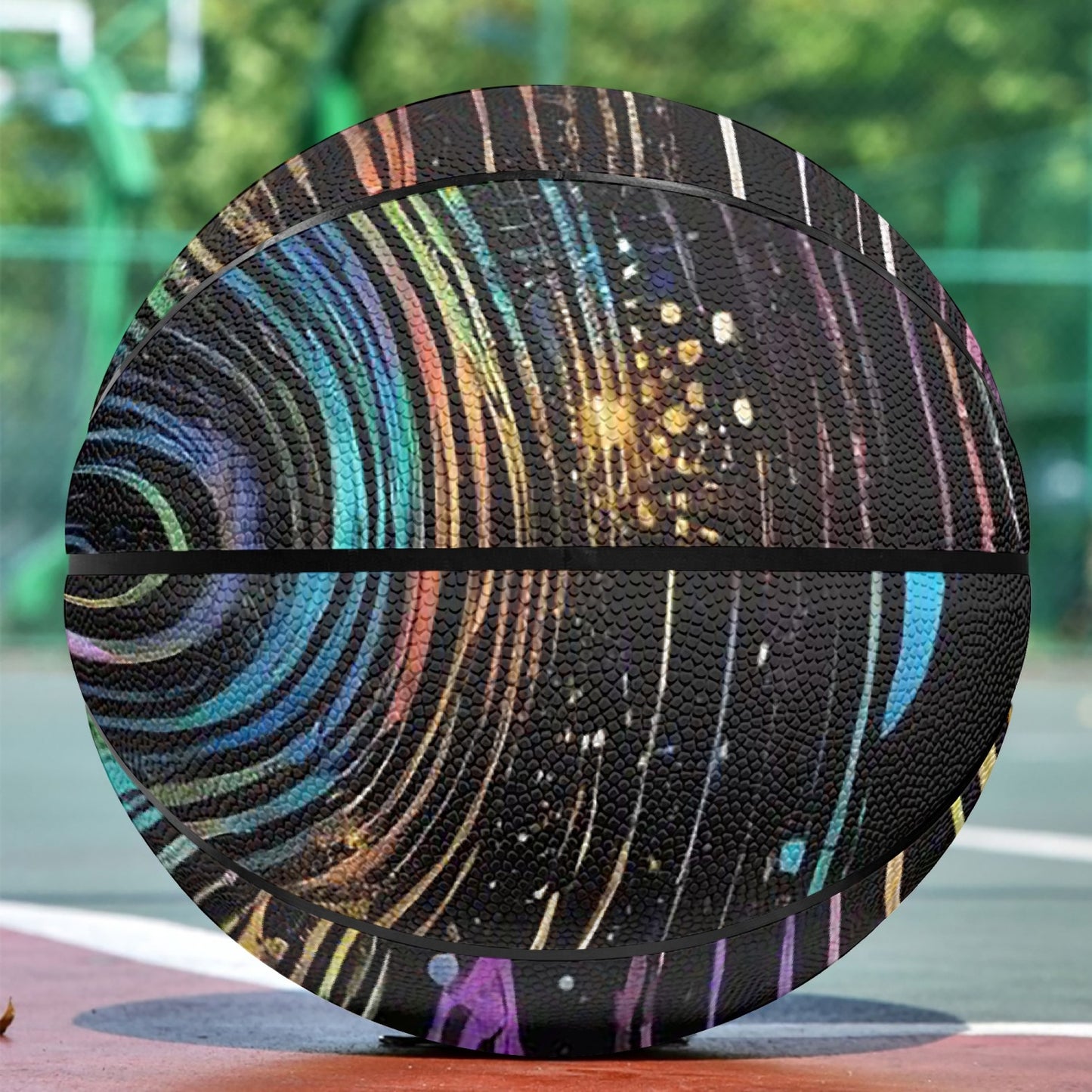 Psychedelic Spiral Basketball - Eight Panel Printed