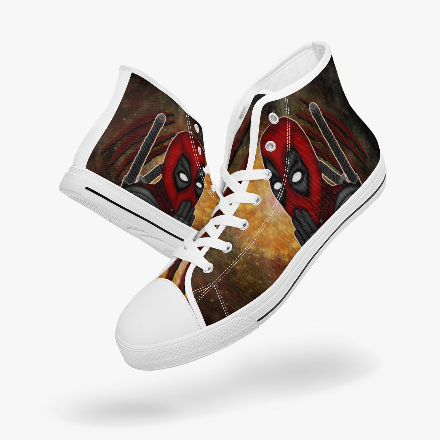 Deadpool/Wolverine High-top Canvas Shoes - Tongue Printable