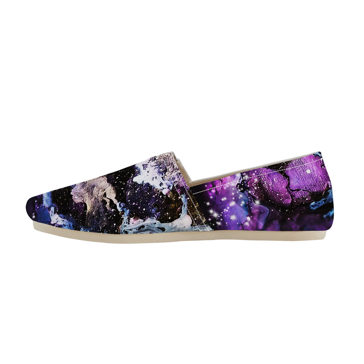 Purple/Blue Galaxy Canvas Flats