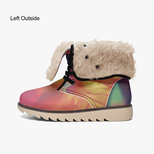 Sun Burst Cotton-pad Fur Lining Boots