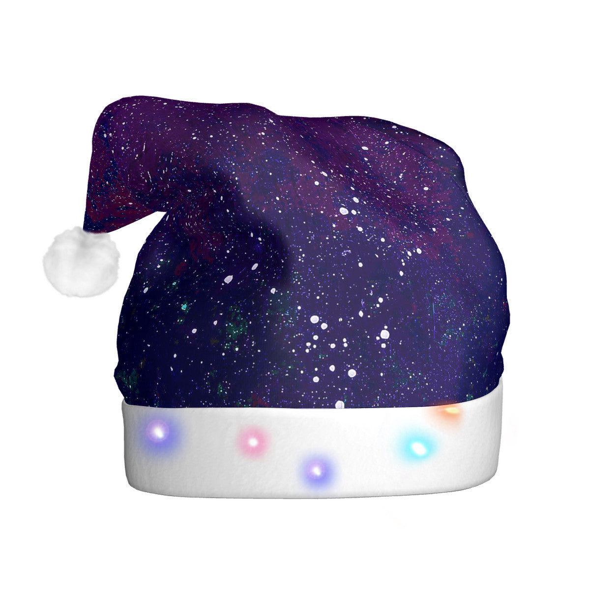 Galactic Atmosphere Adult Glowing Plush Christmas Hat