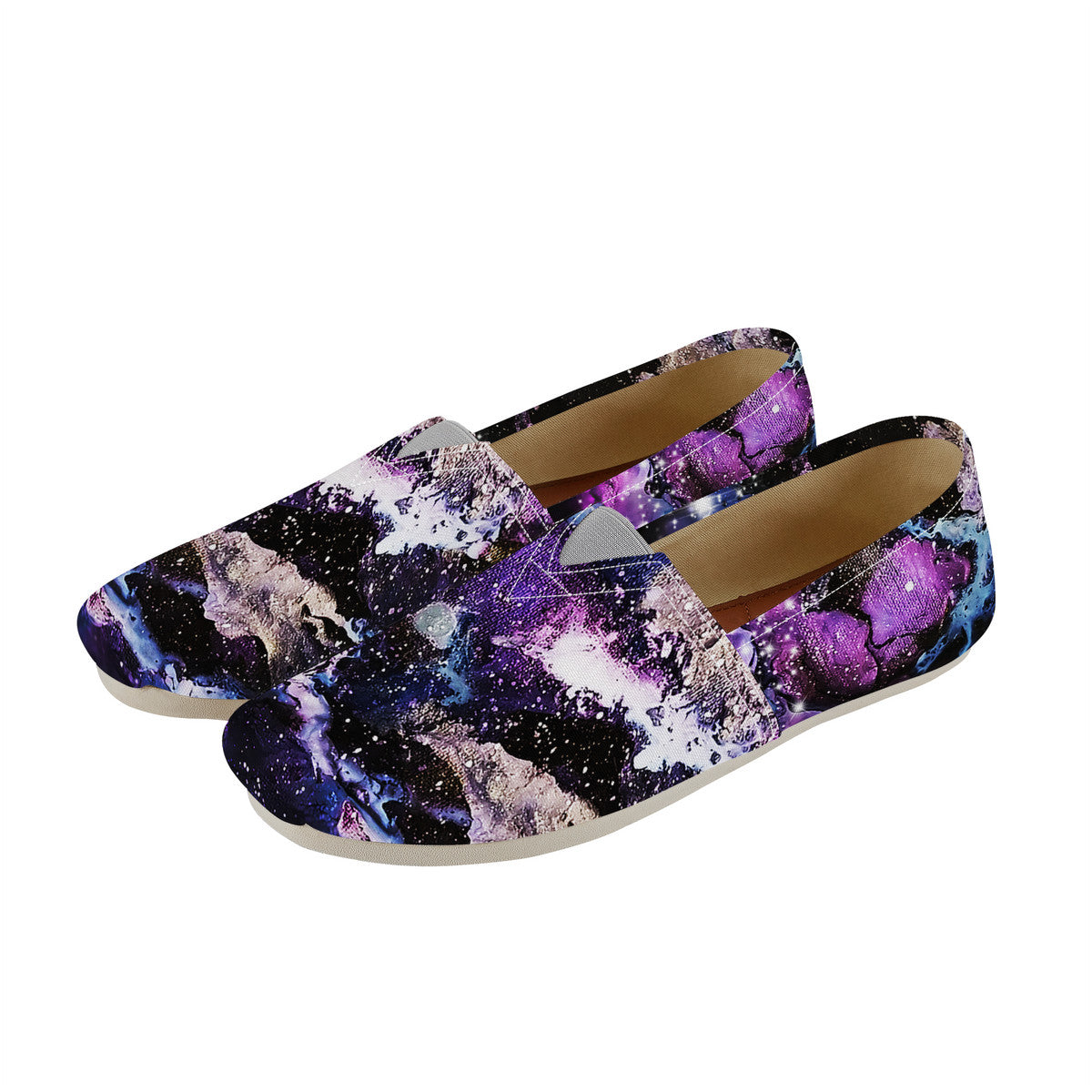 Purple/Blue Galaxy Canvas Flats