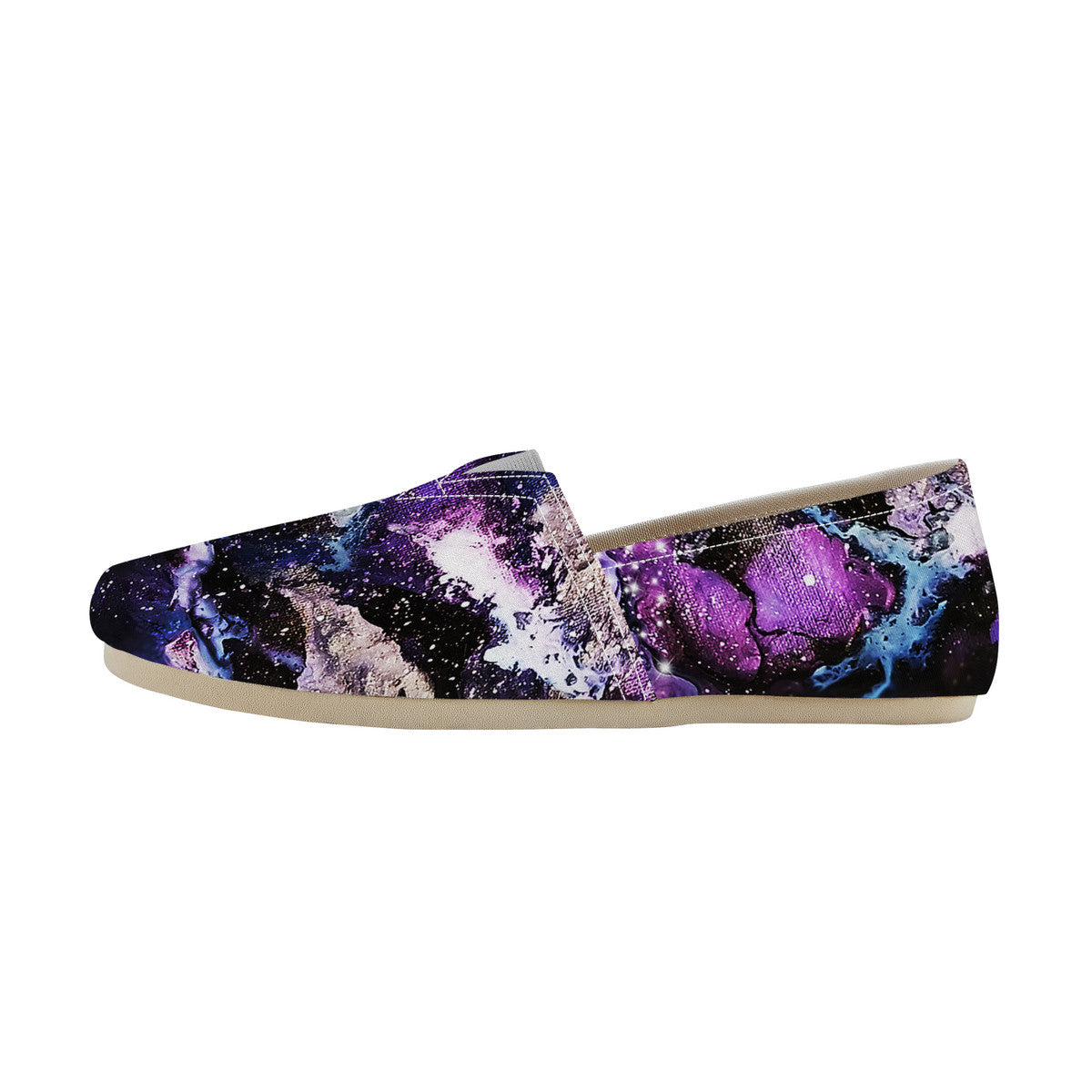 Purple/Blue Galaxy Canvas Flats