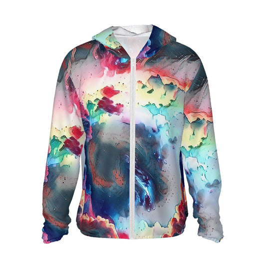 Galactic Ghost Lightweight Zipper Hoodie