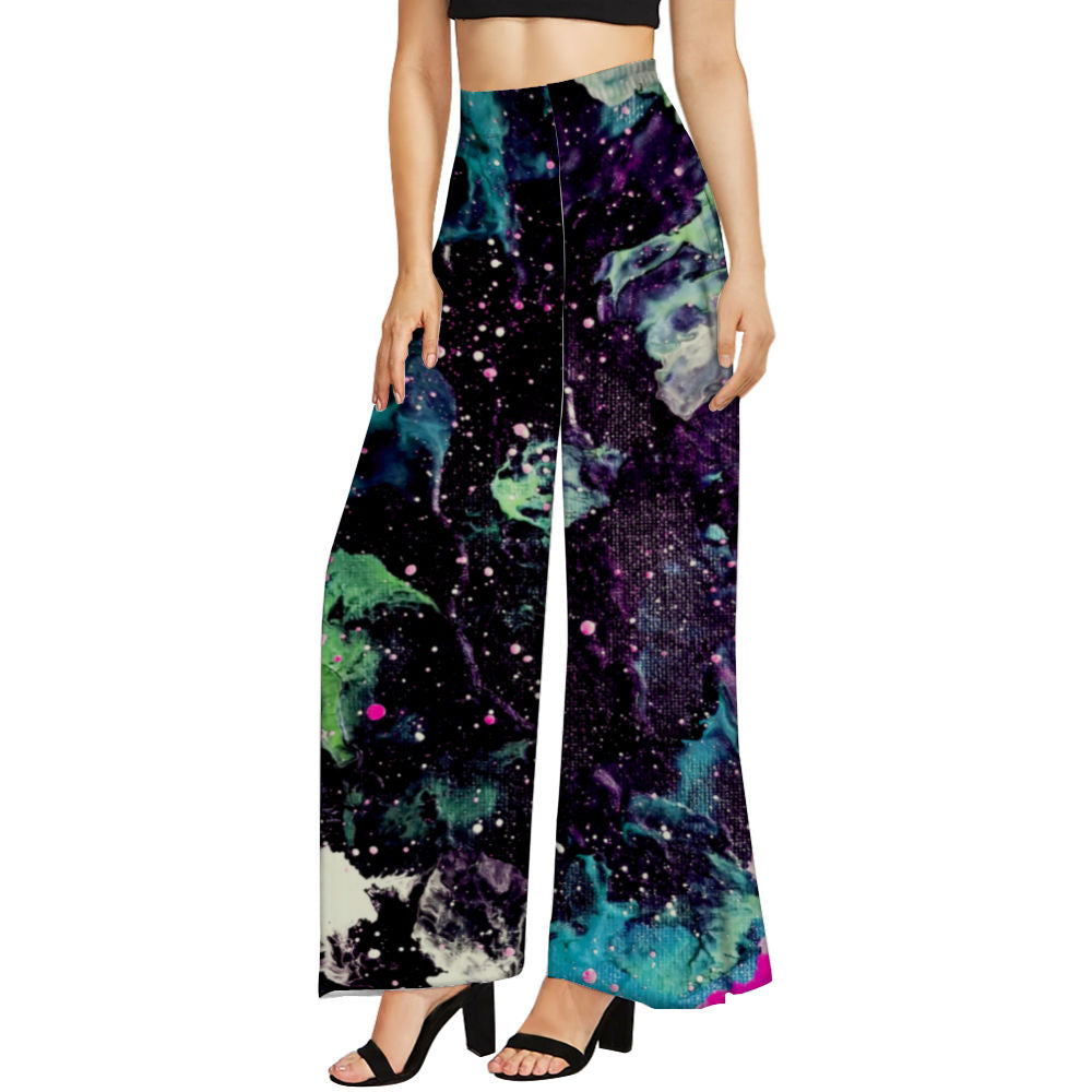 Galactic Storm Women's Wide Leg Trousers