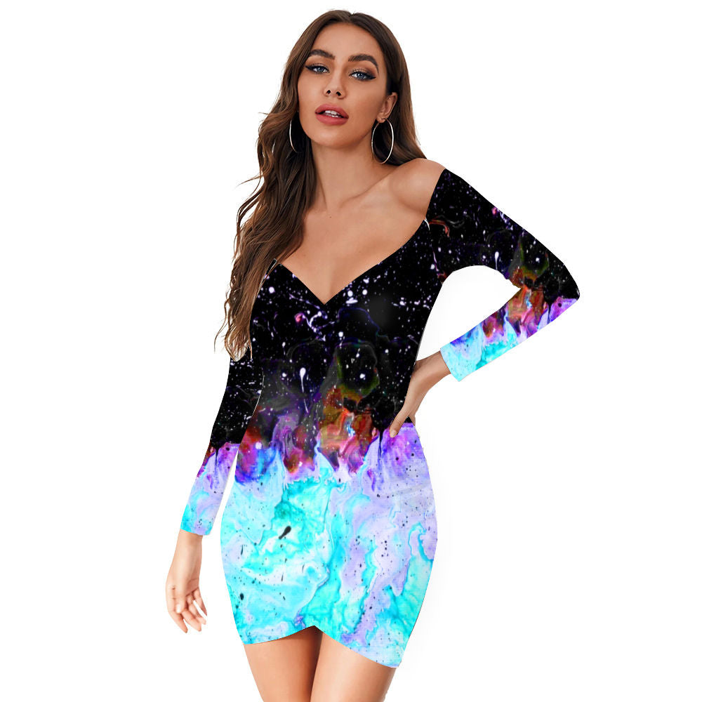 Galactic Fire Cross-Over Dress