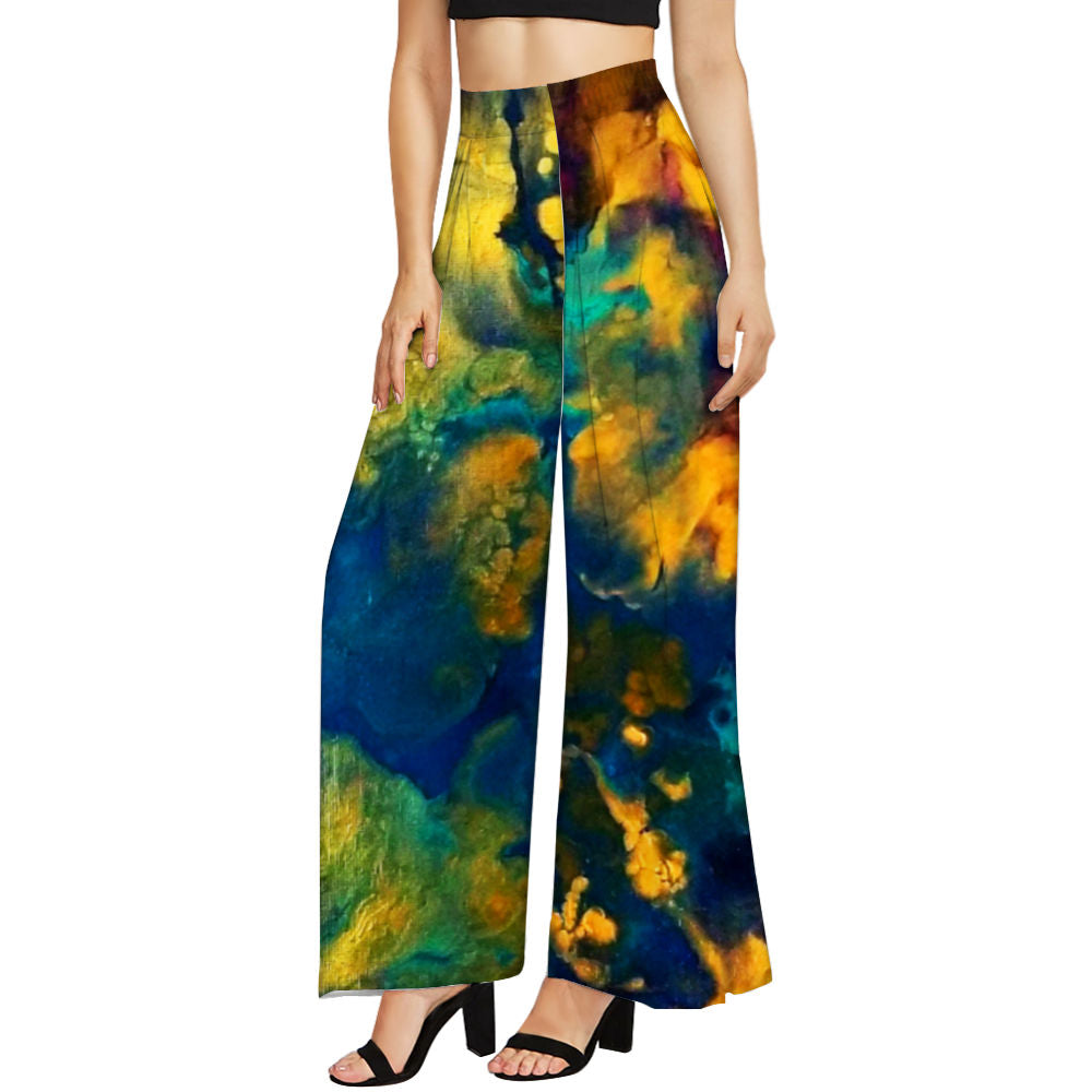 Golden Galaxy Women's Wide Leg Trousers