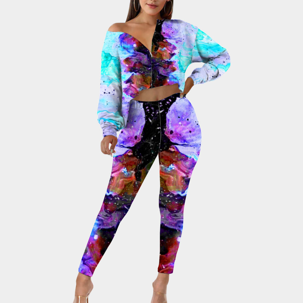 Galactic Fire 2pc Long Sleeve Suit