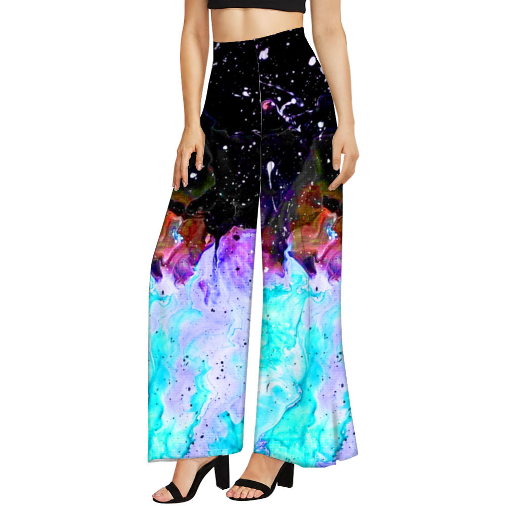 Galactic Fire Women's Wide Leg Trousers