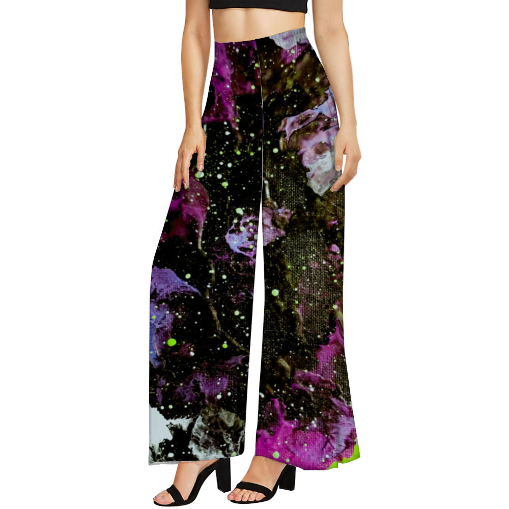 Galactic Storm Women's Wide Leg Trousers